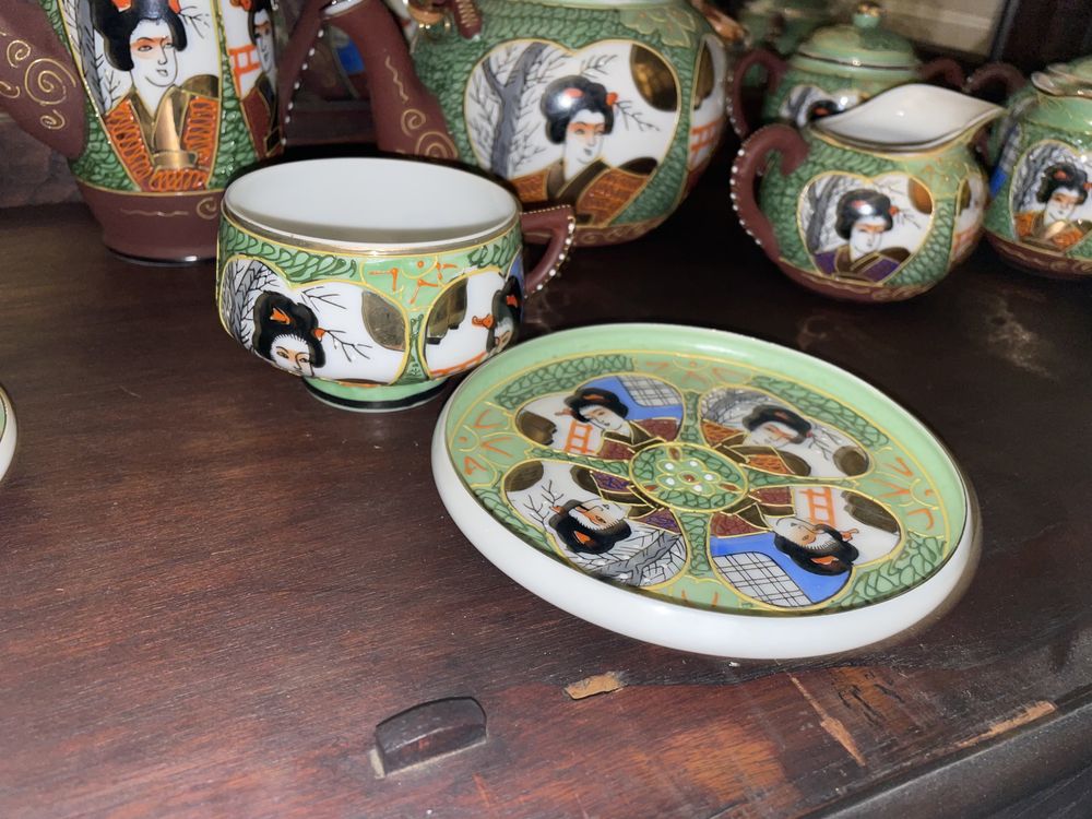 Serviços de chá e café porcelana japonês