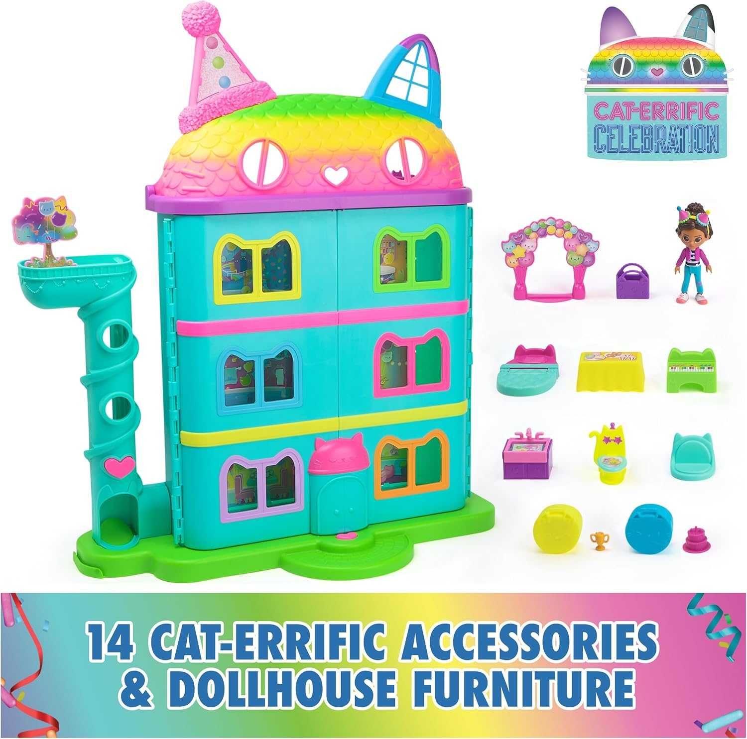 Ігровий набір Gabby's Dollhouse Святковий ляльковий будиночок Габбі