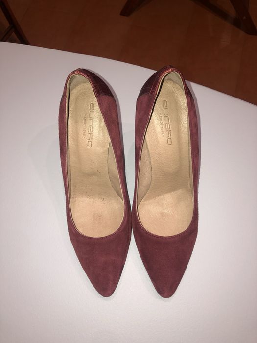 Sapatos de salto cor bordeaux da Eureka Shoes, 38