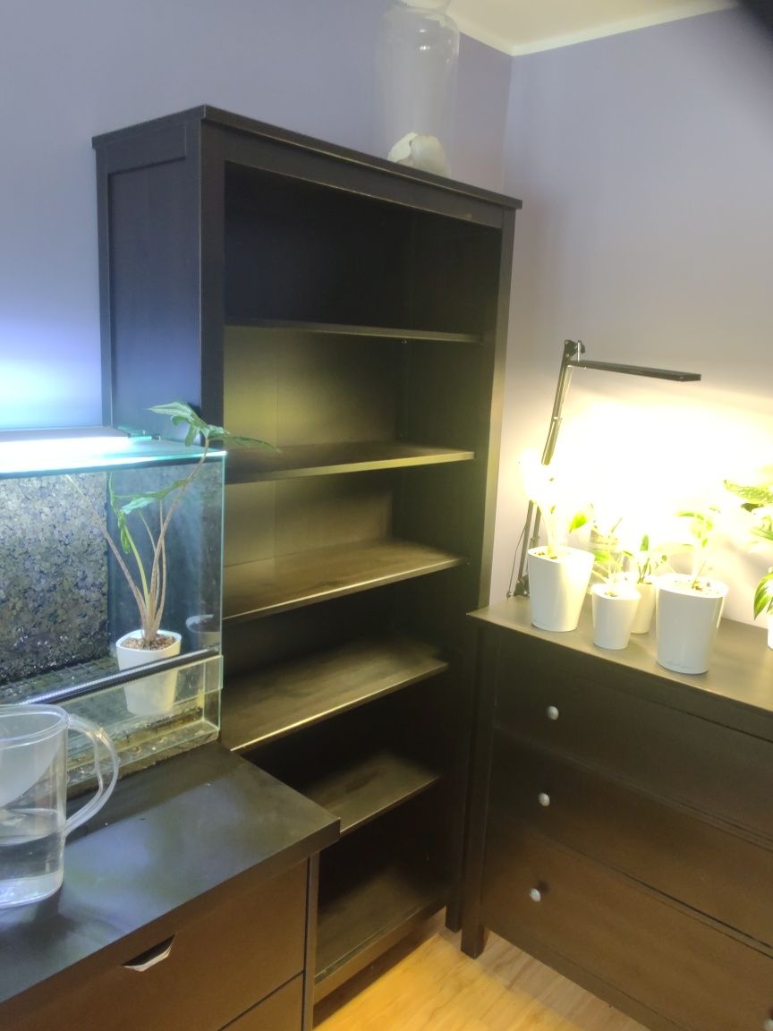 HEMNES kolor czarny drewniana biblioteczka TYLKO dziś TAKA promocja