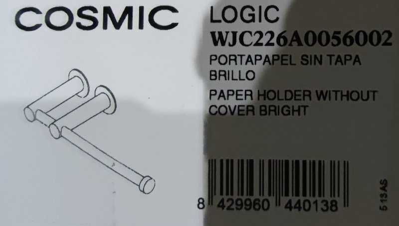 Cosmic Logic uchwyt na rolkę papieru stal szlach.