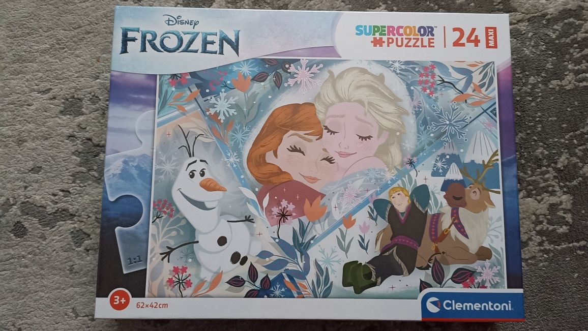 Puzzle Frozen Elza nowe maxi Clementoni