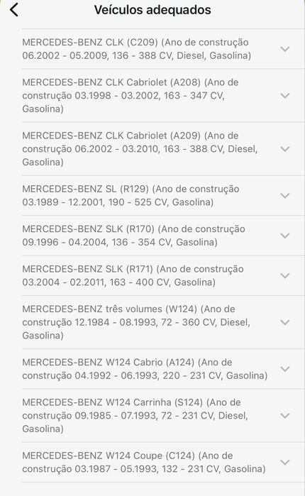 Kit reparação braço transversal Mercedes