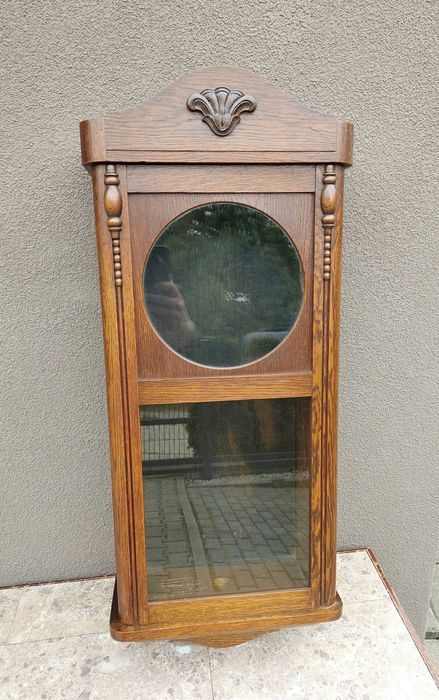 Szafka witrynka obudowa skrzynia starego przedwojennego zegara E105