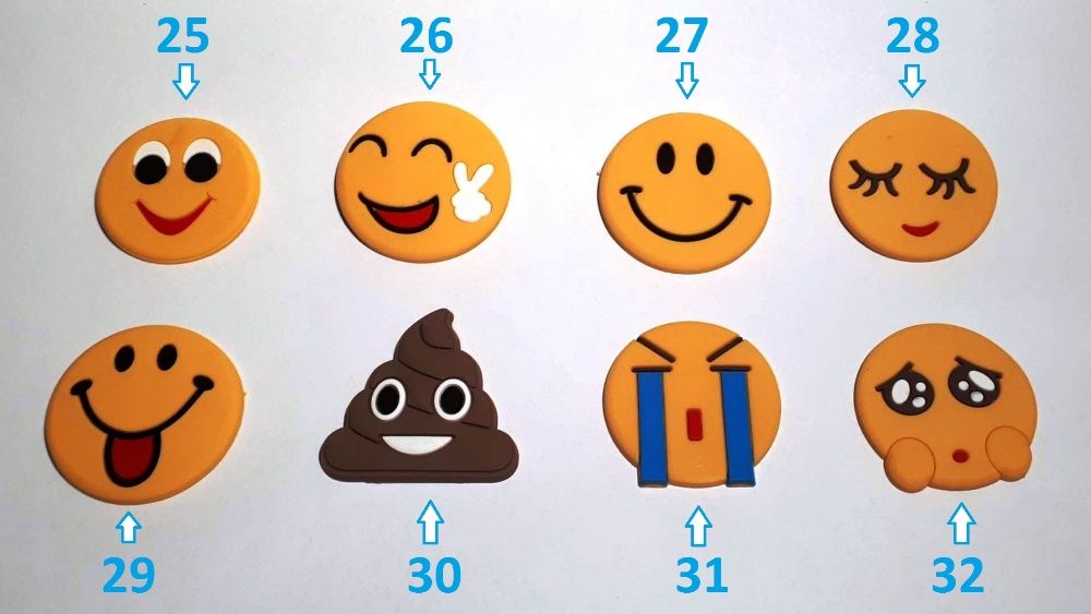 Íman Magnet Emoji Smiley Animais Comida Frigorífico 32 Diferentes!