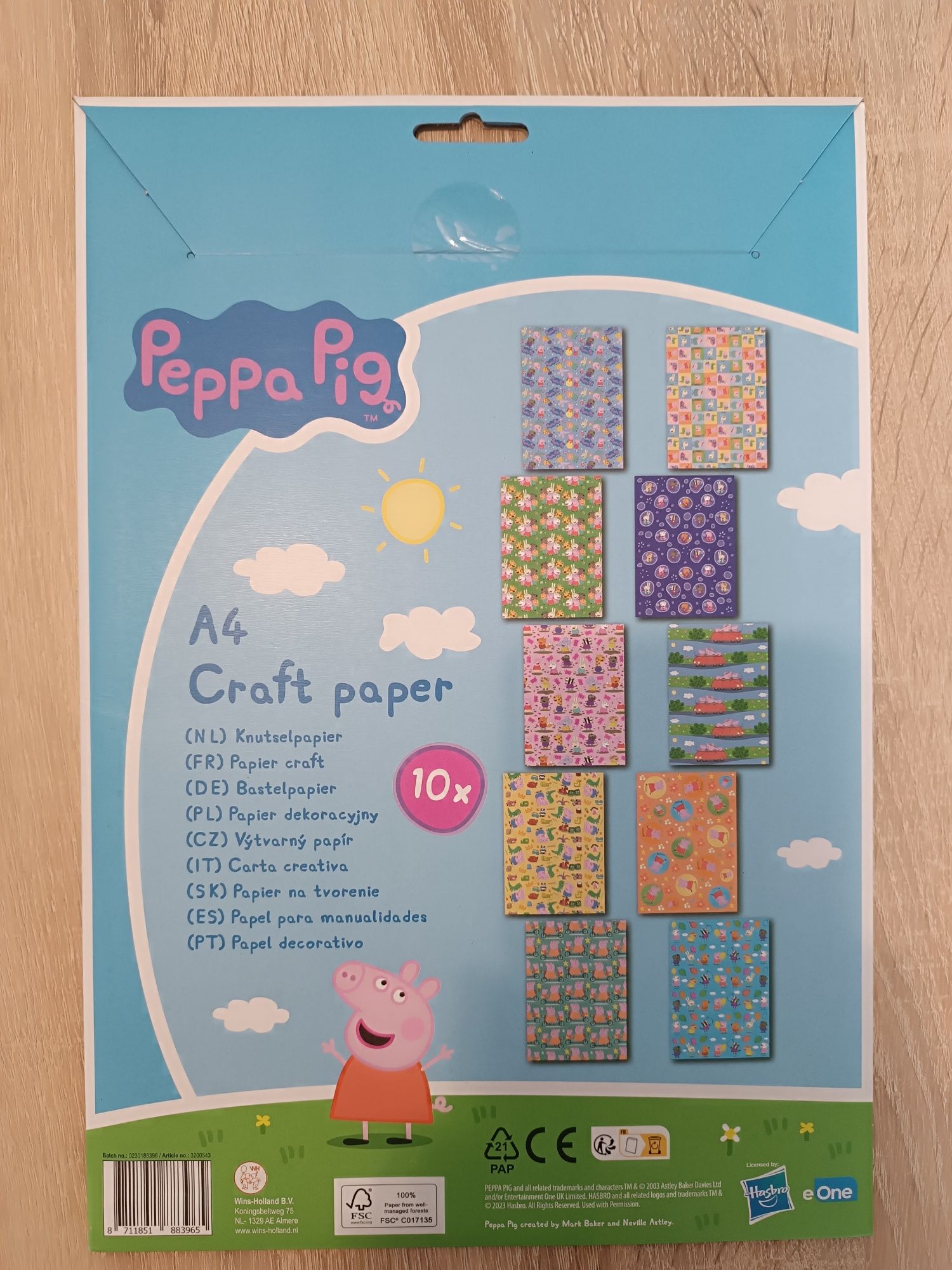 Papier dekoracyjny świnka Peppa