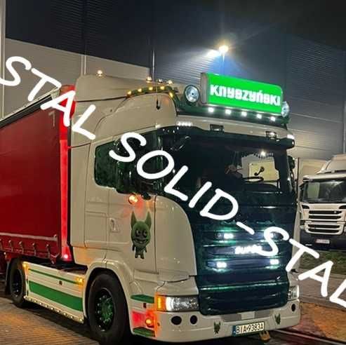 Orurowanie GÓRNE / RAMA NA HALOGENY Daf Xf 106 Ze stali nierdzewnej