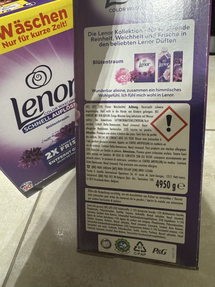 Proszek do prania Lenor, niemiecki 4950g