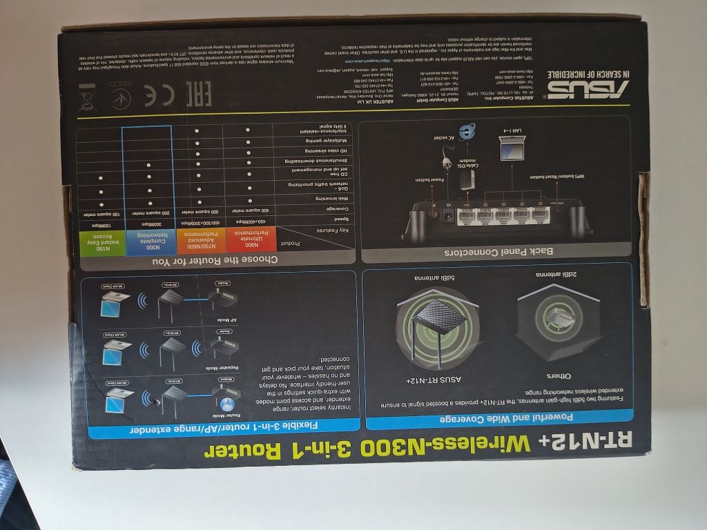 Router wifi czarny