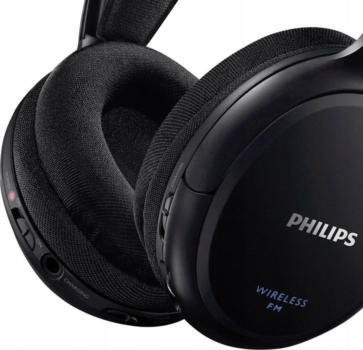 słuchawki bezprzewodowe nauszne philips shc5200 czas pracy 14 h 24 om