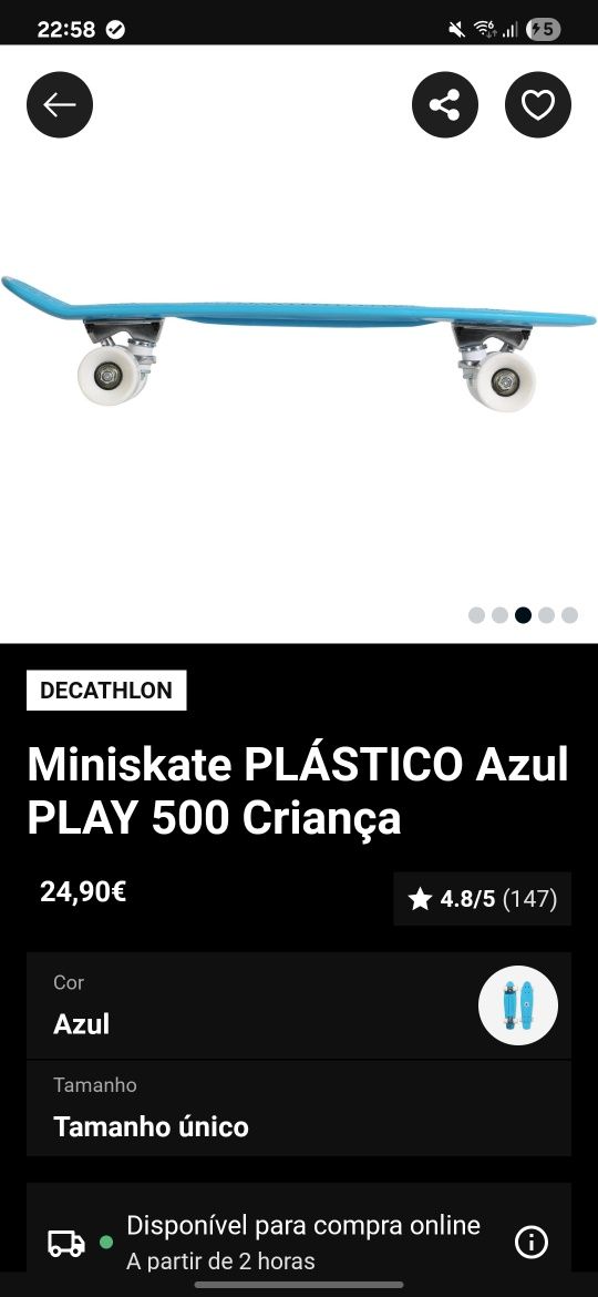 Skate e capacete criança Decathlon