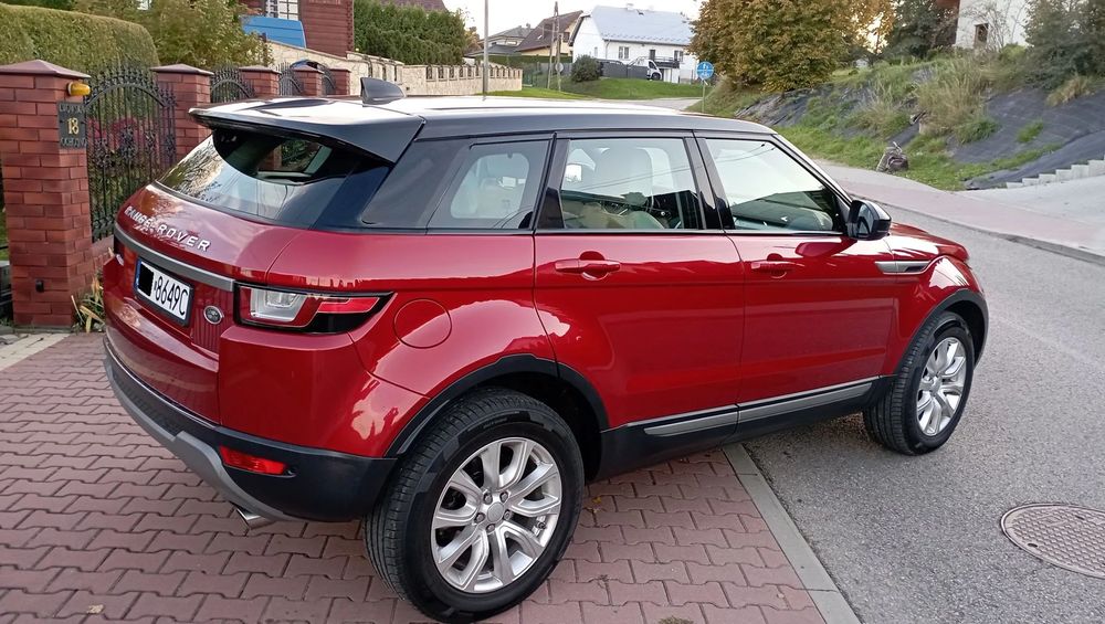 Land Rover Range Rover Evoque EVOQUE 2017r 2.0D-150km,Manual,4x4,Salon Polska,przebieg 85tys,Faktura