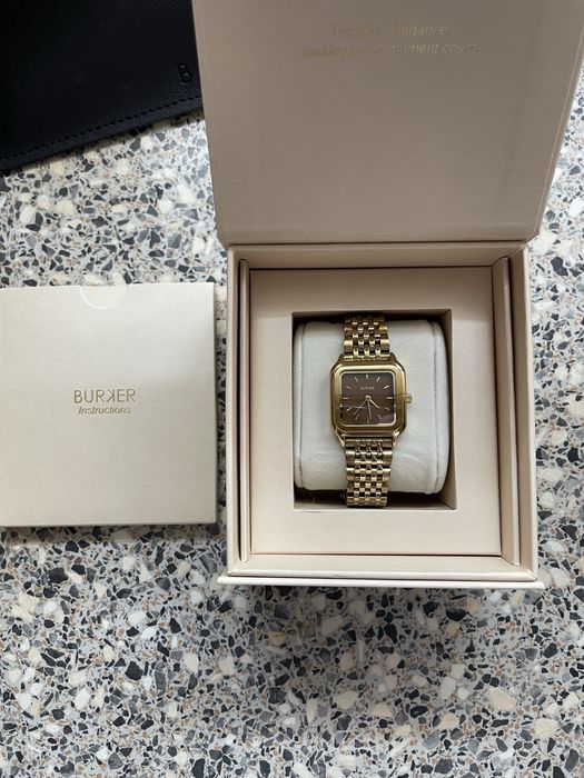 Часы Burker macy gold burgundy