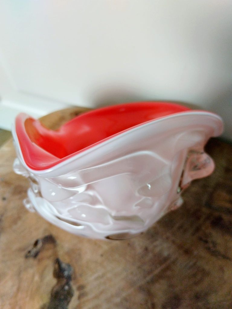 Miska miseczka artystyczna handmade szkło rękodzieło vintage