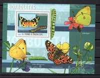 Znaczki Wysypy Świętego Tomasza - Motyle blok
