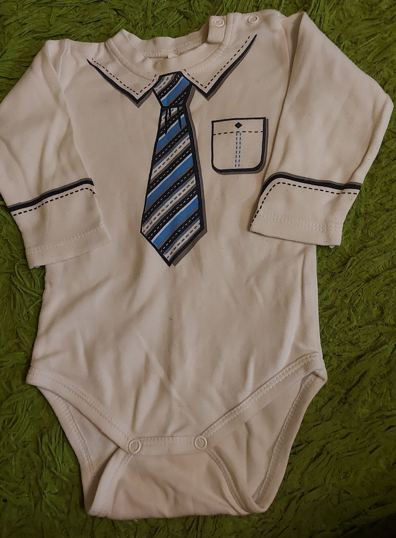 Body na długi rękaw eleganckie z krawatem dla chłopca 86