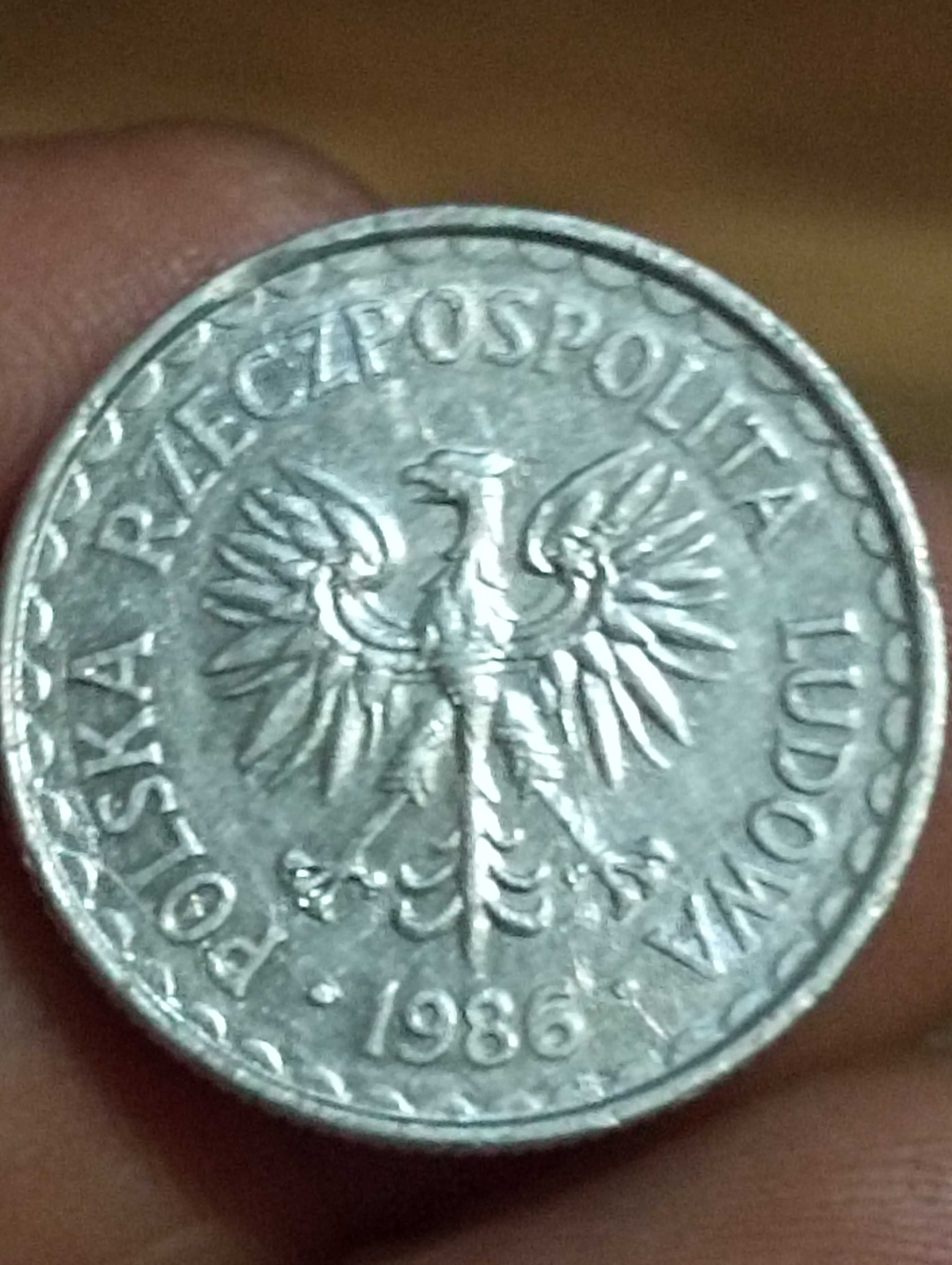 Sprzedam monetę 1 zloty 1986 rok końcówka blachy