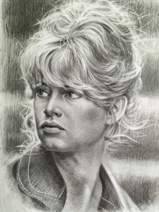 Рисую портреты карандашом и акварелью