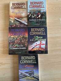 Cinco Livros As Aventuras de Sharpe, Bernard Cornwell