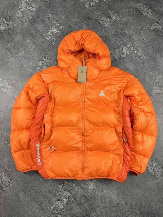 Пуховик оранжевая Nike ACG Burberry найк асг курточка patagonia