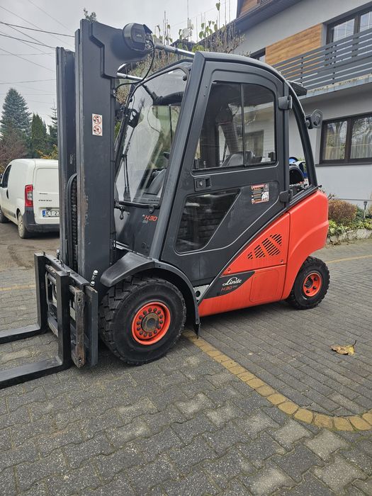 Wózek widłowy LINDE H30T-02 2020r Triplex4.6m 4sekcje kabina klima LPG