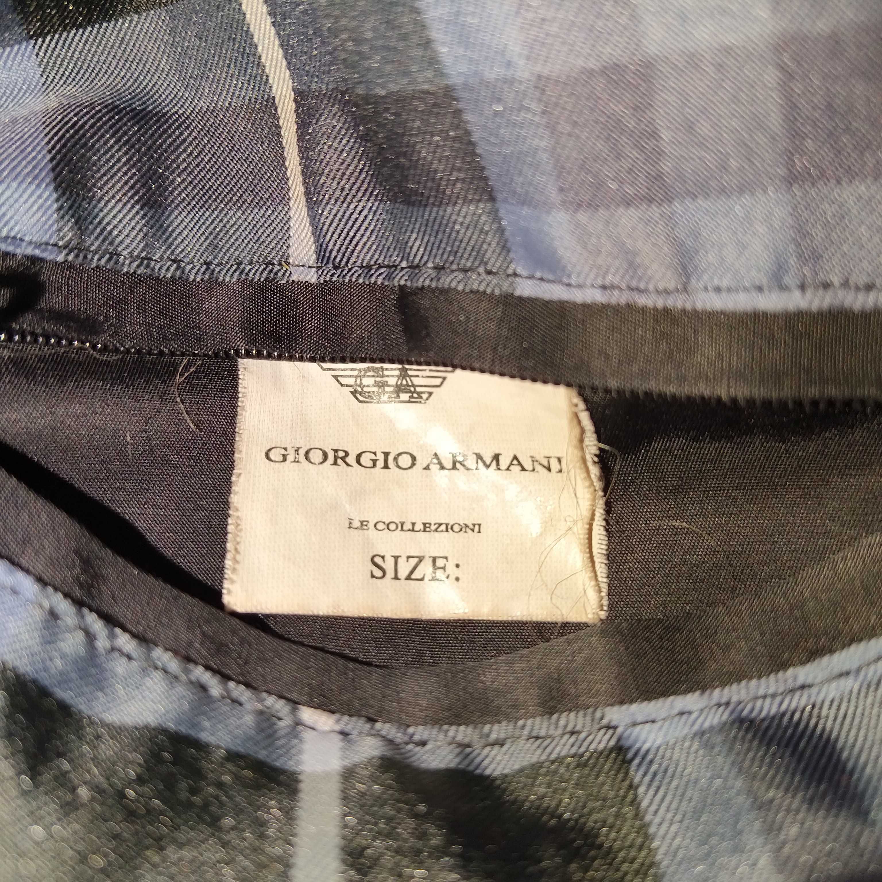 Мужской чёрный пиджак Giorgio Armani Le Collezioni Made in Italy (M)