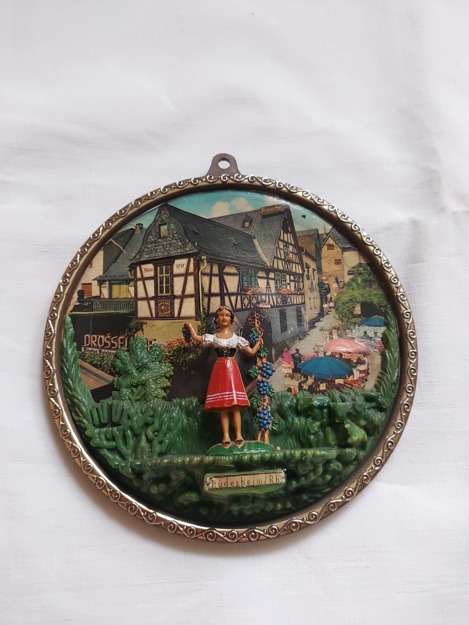 Ozdobny obraz obrazek Rüdesheim am Rhein w Niemczech 3d na ścianę