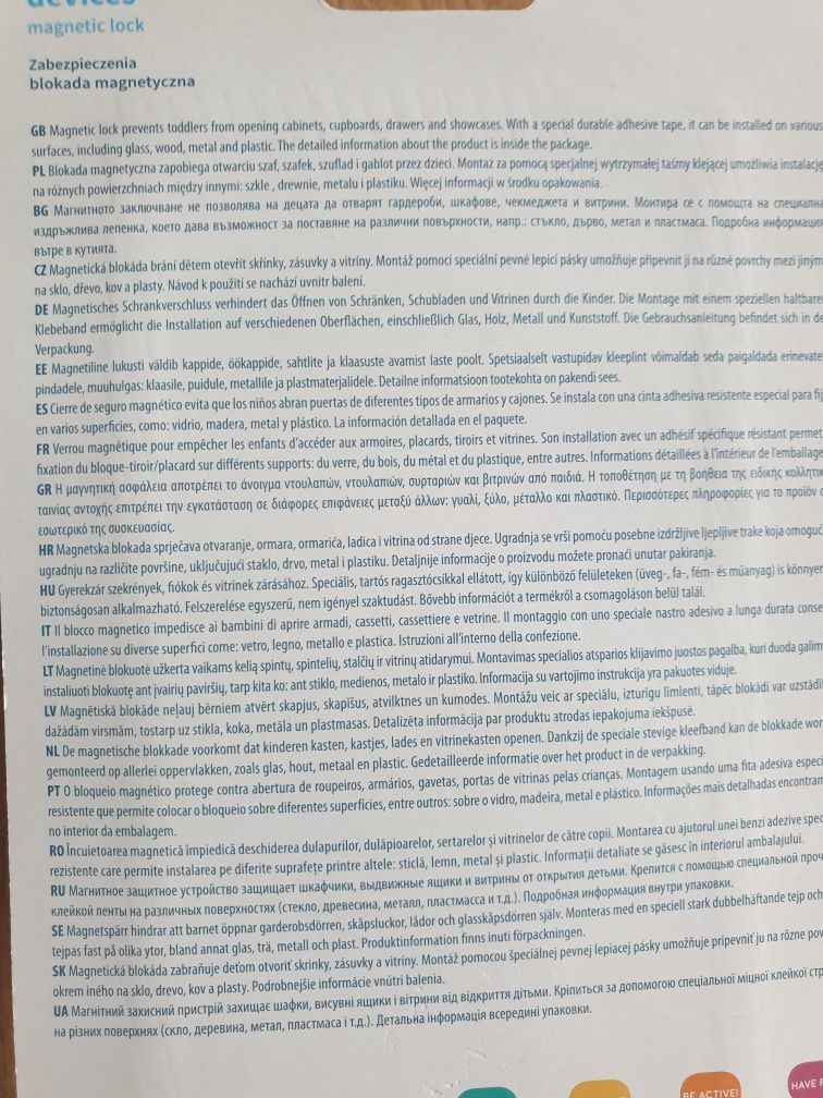 Blokady magnetyczne na szafki
