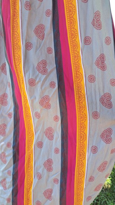 Chusta kółkowa wiśniowa koronka Lenny Lamb