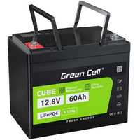 Green Cell akumulator LiFePO4 60Ah plus prostownik 12.8V 768Wh Litowo-