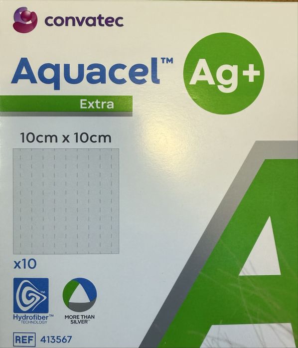 Aquacel ag extra 10x10 cm - 10 sztuk