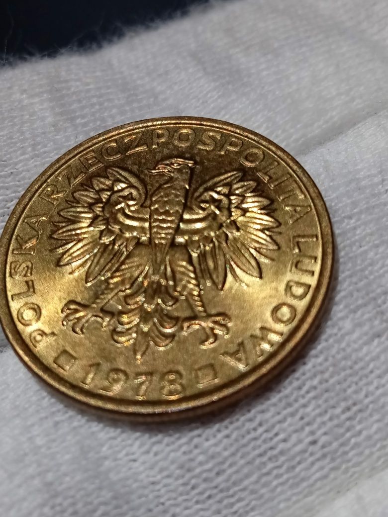 PRL 2 złote 1978 b.z - moneta z rolki.