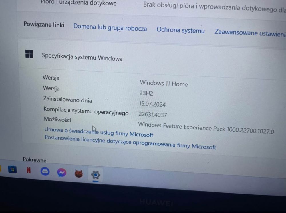 Laptop Huawei MateBook D15