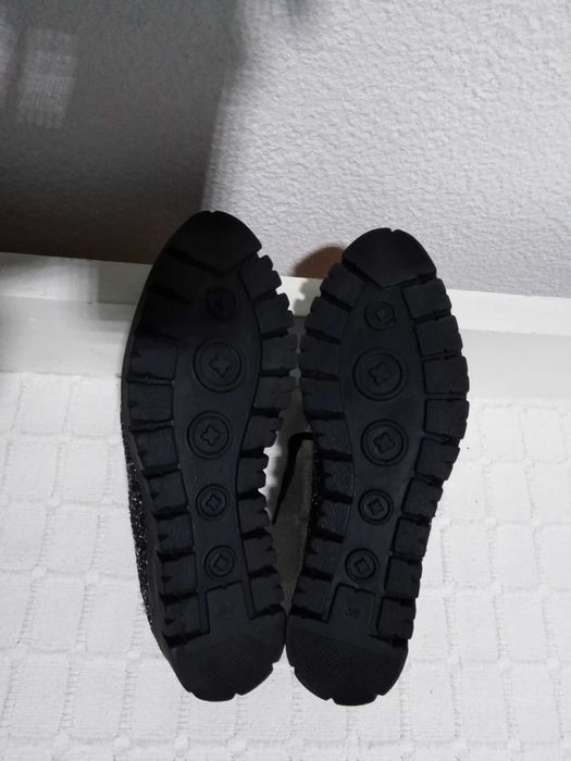 Sapatos Festivos Lantejoulas