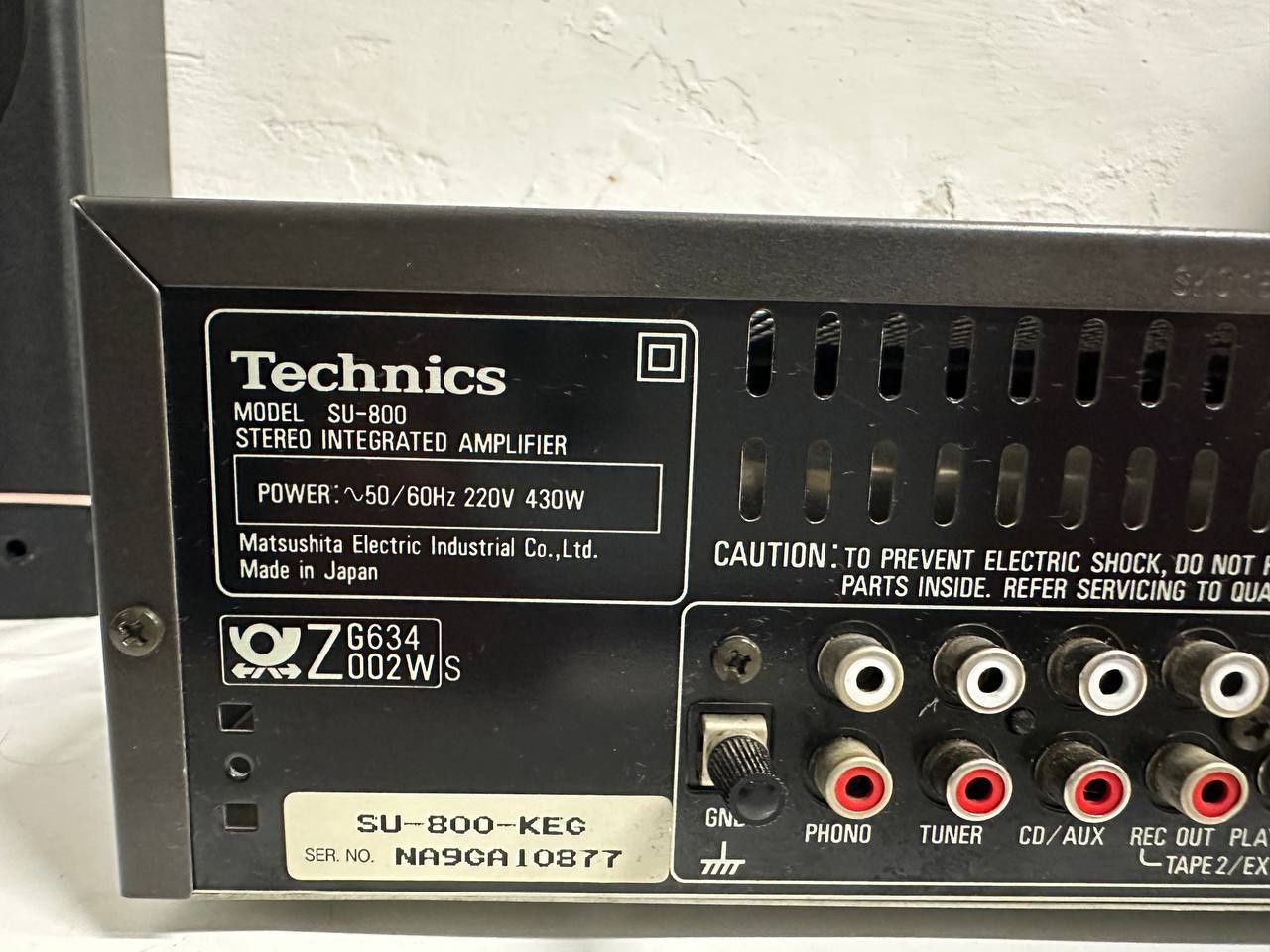 Wzmacniacz stereo Technics SU-800, 2 *80 Watt, Japan