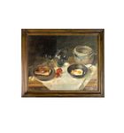Pintura natureza morta Marcel Pire Bélgica | século XX