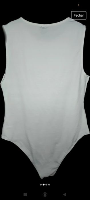 Body branco inspiração Zara , lycra tamanho xl novo
