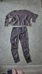 Sweter damski oversize ciemny brąz kieszenie Topshop r. 38
