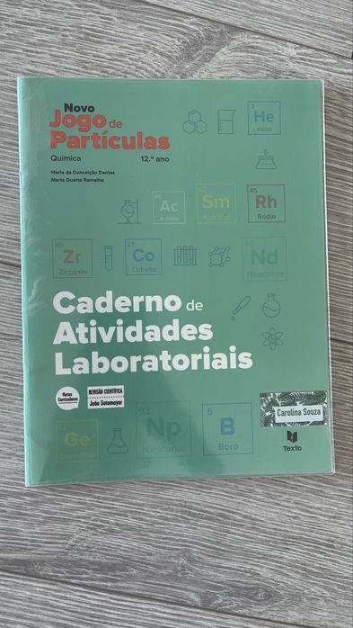 Manual e cadernos de atividades: Novo Jogo de particulas
