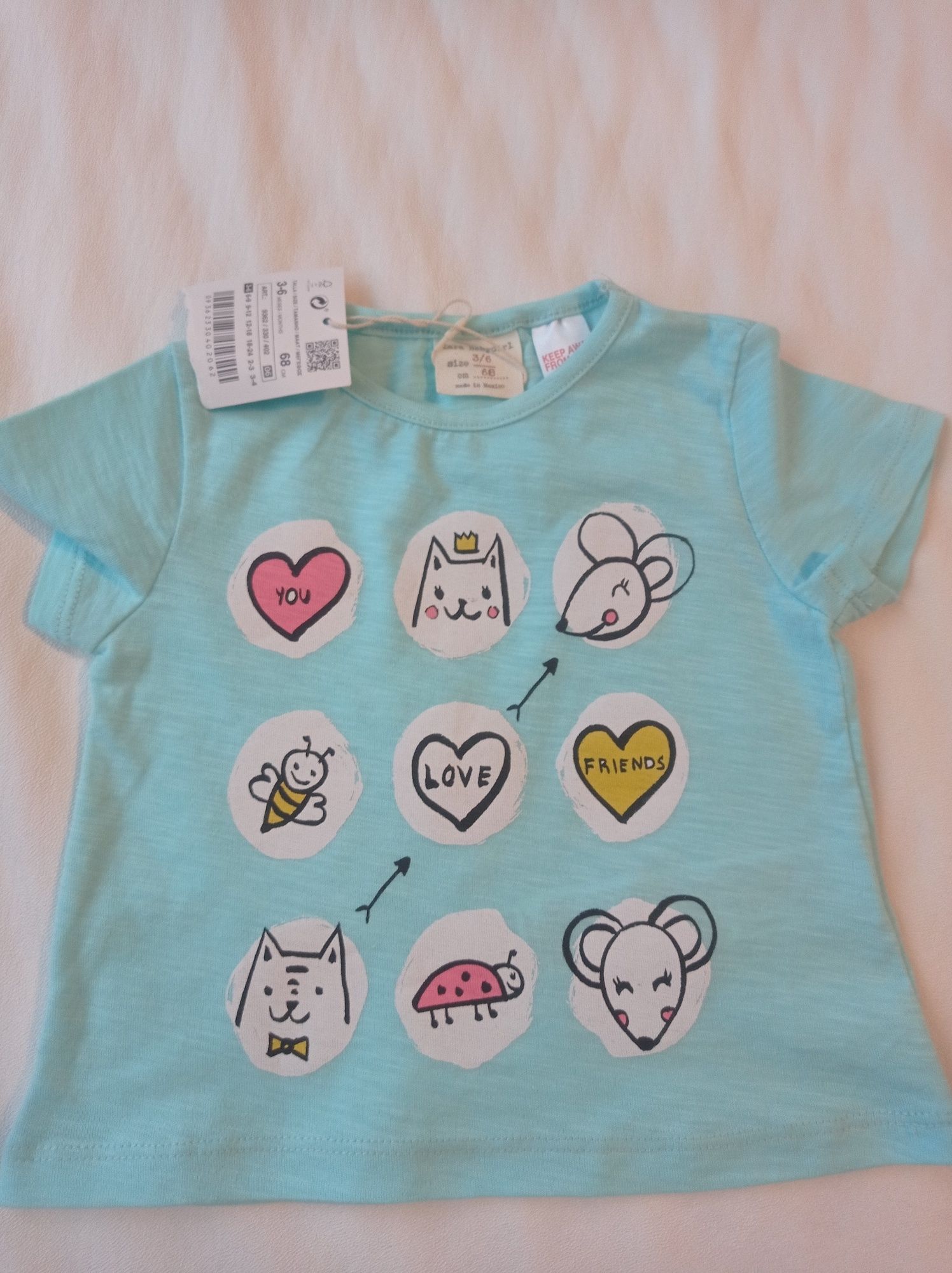T-shirt Zara baby rozmiar 68 cm