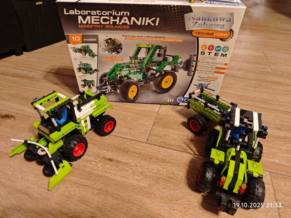 Klocki Techniczne traktor z przyczepą kombajn