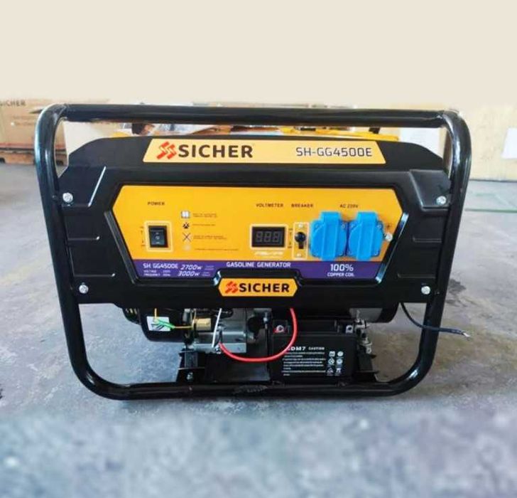 Генератор SICHER SH-GG4500E 3kW з електростартером