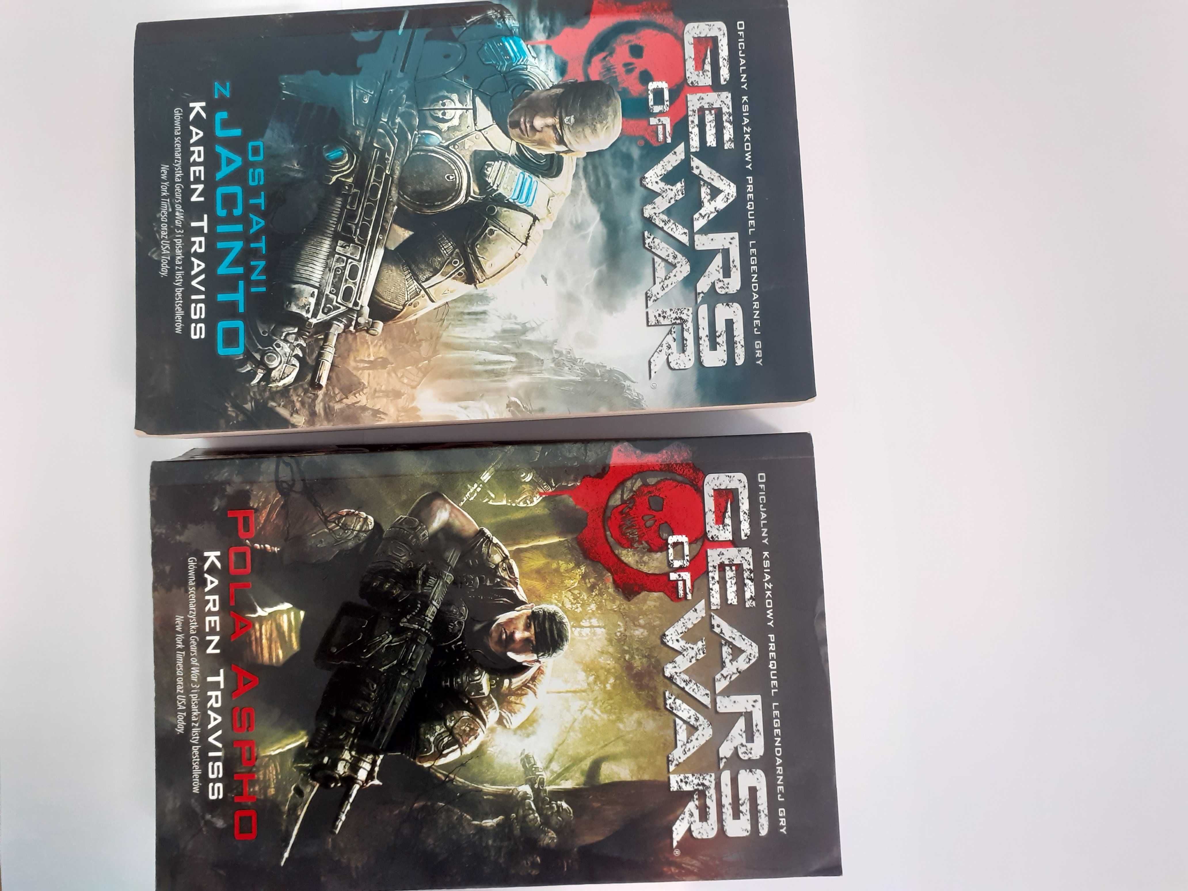 Gears of wars Pola Aspho i  Jacinto Traviss Karen cena za dwie ksiażki