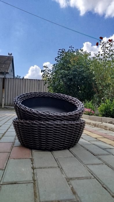 Кашпо з ротангу знижка!