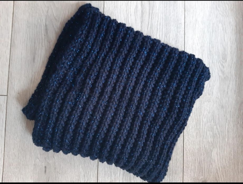 Granatowy szalik Handmade