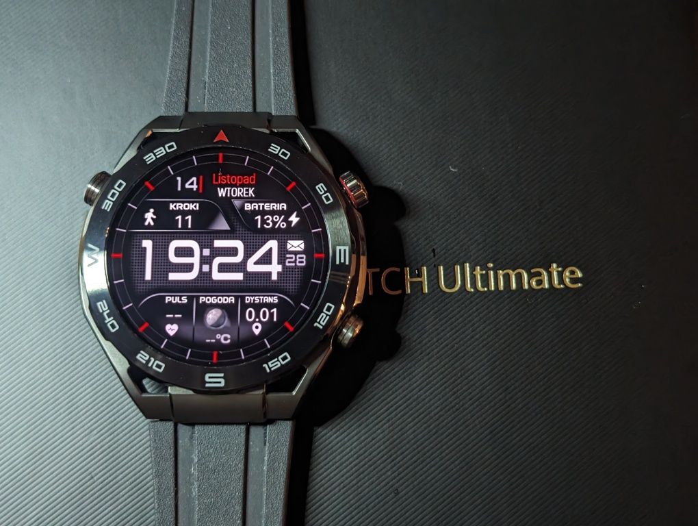 Huawei Ultimate czarny  stan idealny. Zegarek do nurkowania
