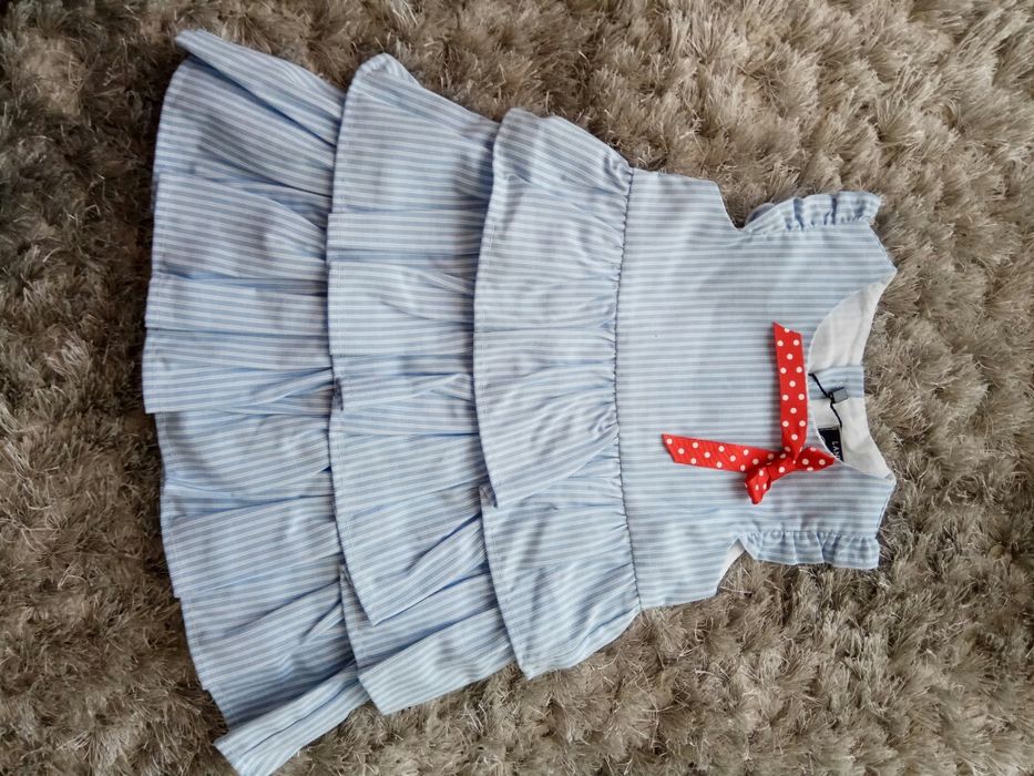 Vestido riscas azul LANIDOR -  novo