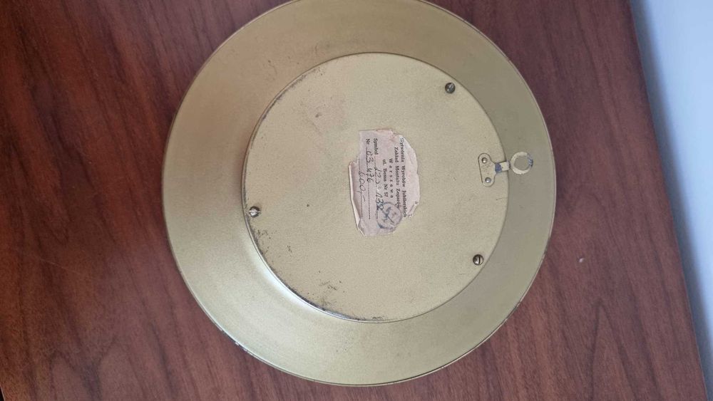 Zegar wiszący Jubiler Lata 60 Design PRL sprawny Vintage Retro