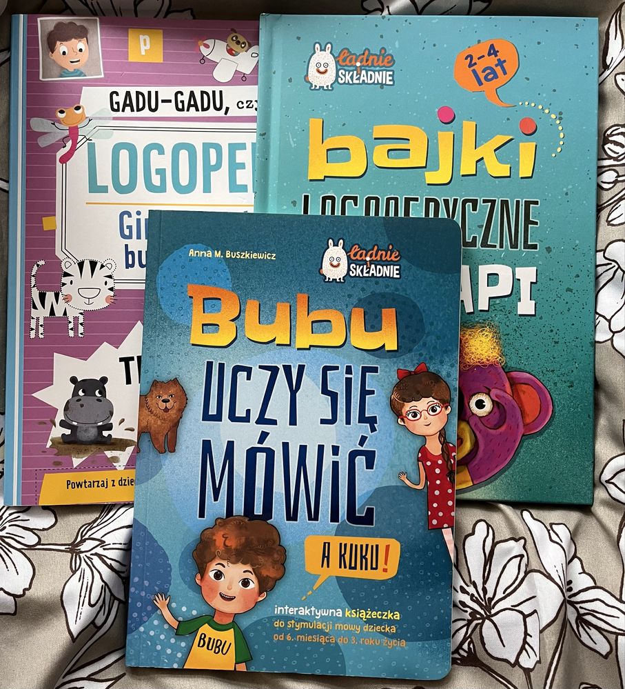 Książki bajki logopedyczne gimnastyka buzi i języka bajki misia Api