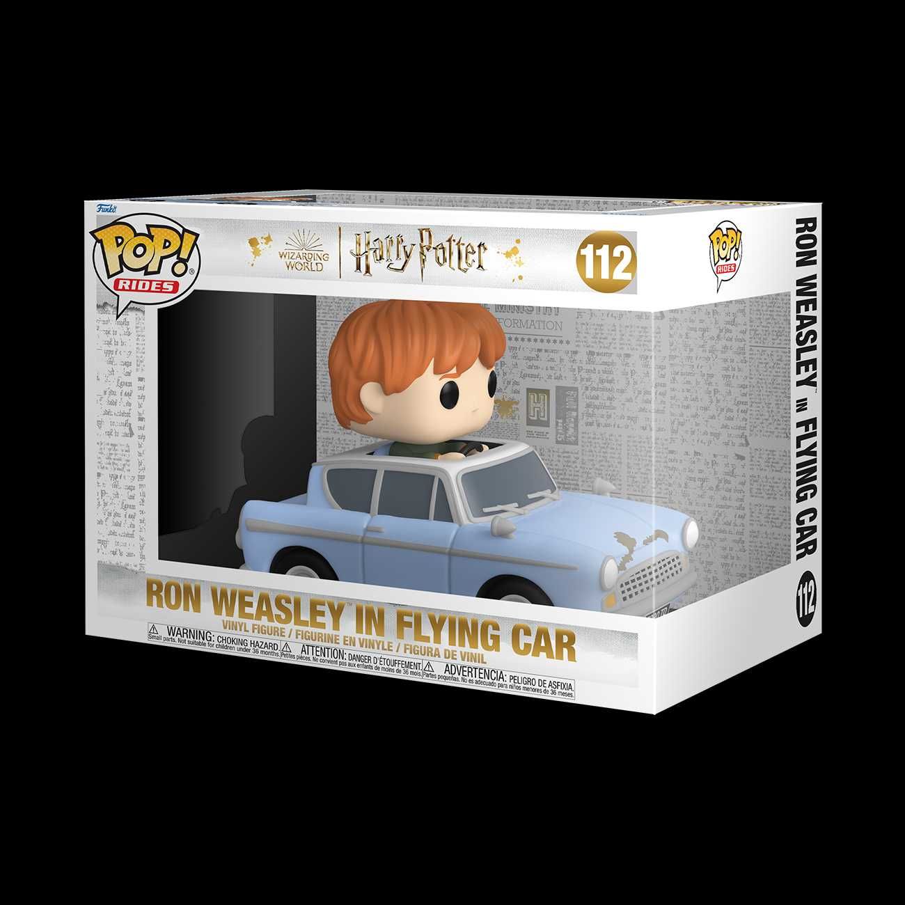 Funko Pop! Rides Harry Potter – Ron Flying Car 112 – NOVO E LACRADO